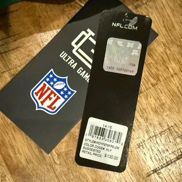 Philadelphia Eagles Jacket Youth 14-16 - Vintage Retro Kelly Green - Picture 4 of 7